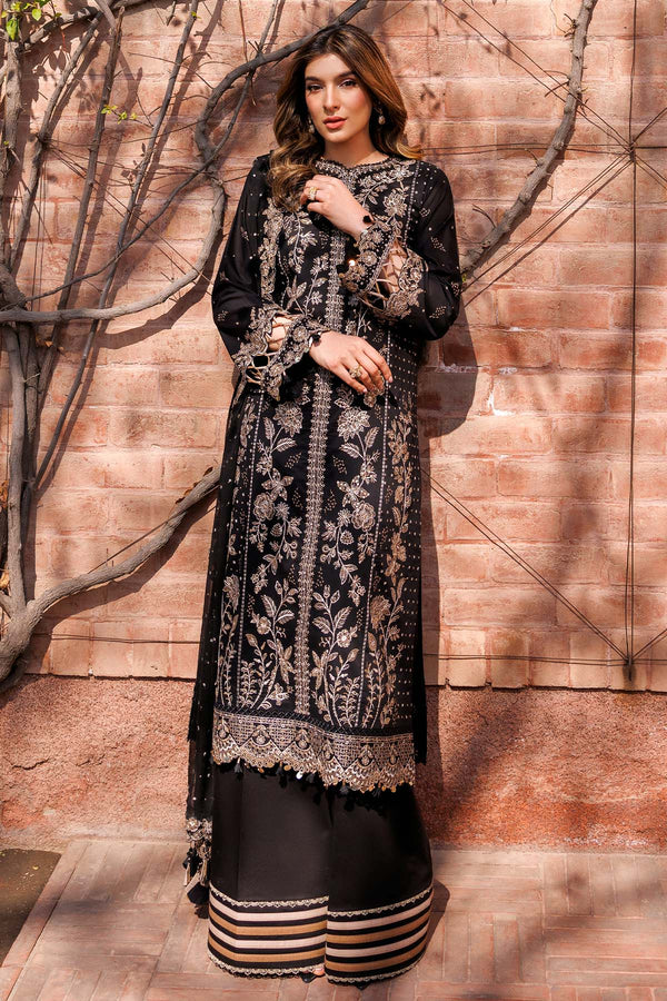 Farasha | Summer Weaves Embroidered lawn'26 | Raven Aura