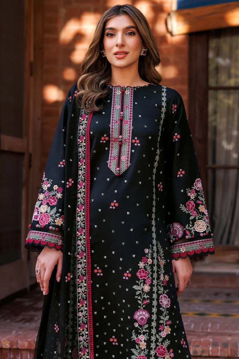 Farasha | Summer Weaves Embroidered lawn'26 | Ornate Noir