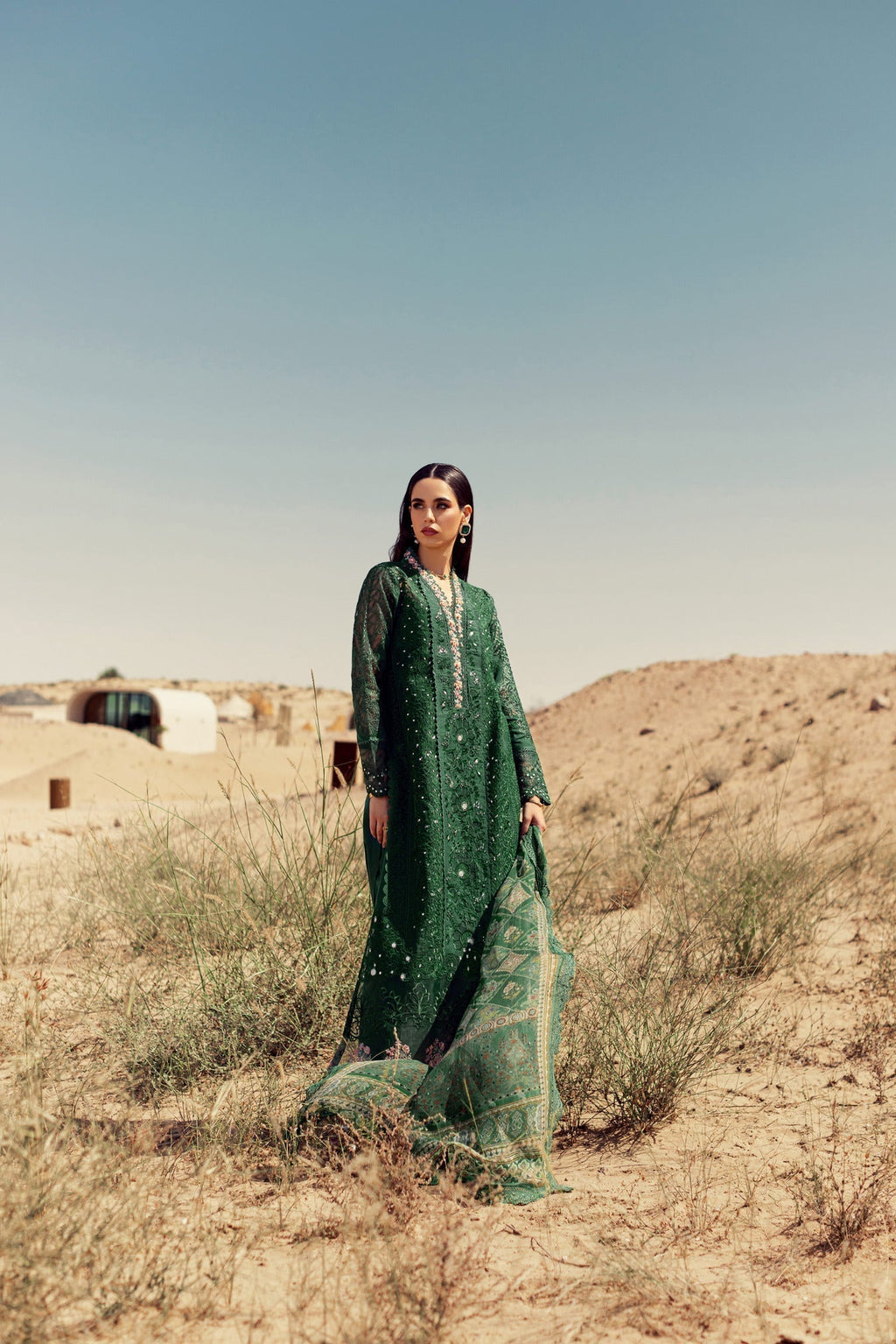 Noor By Saadia Asad | Eid Handwork Laserkari Lawn 24 | D8 - House Of Anaya