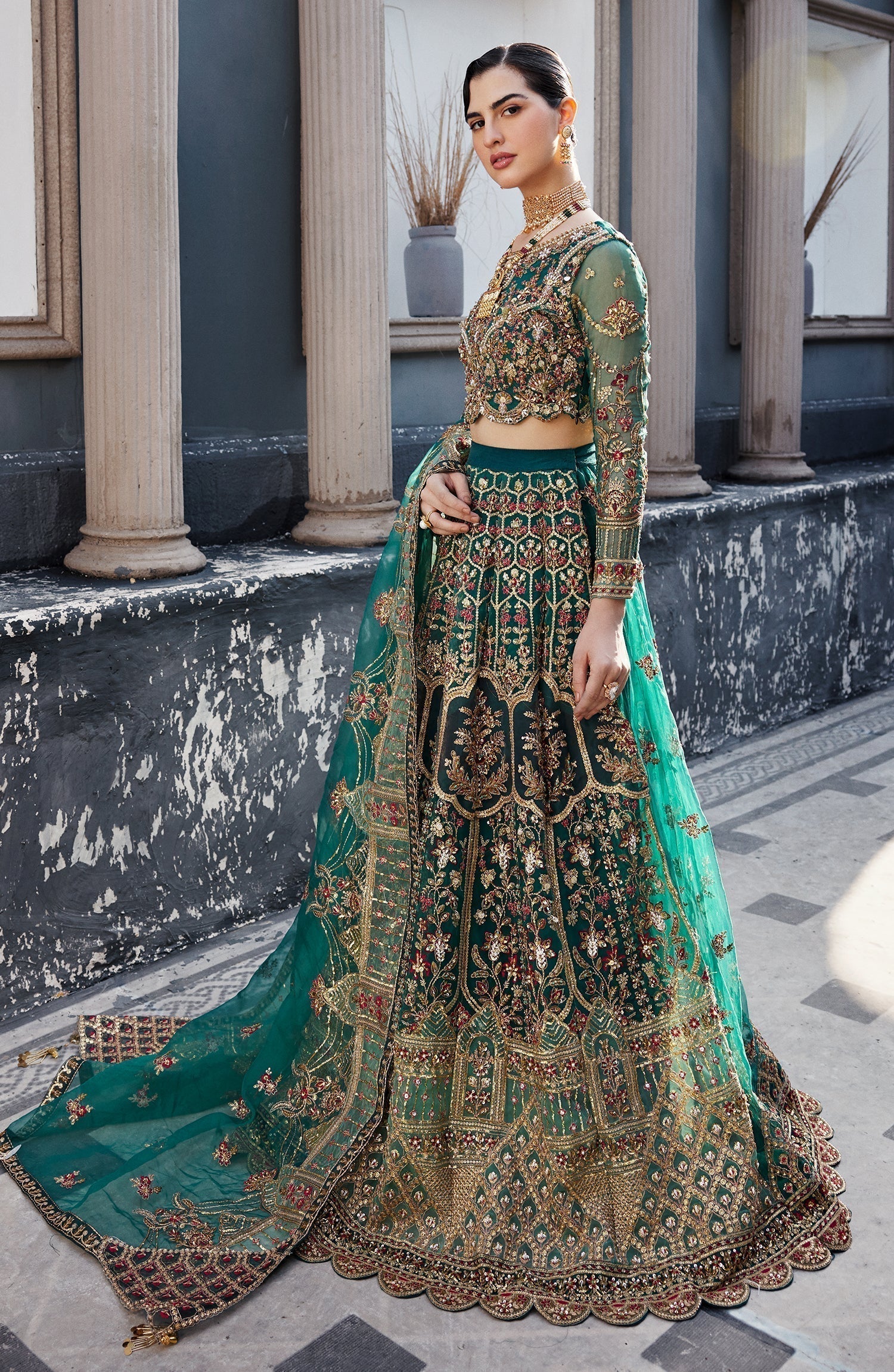 Emaan Adeel | Nawabzadi Wedding Dresses | LALEENA - House Of Anaya
