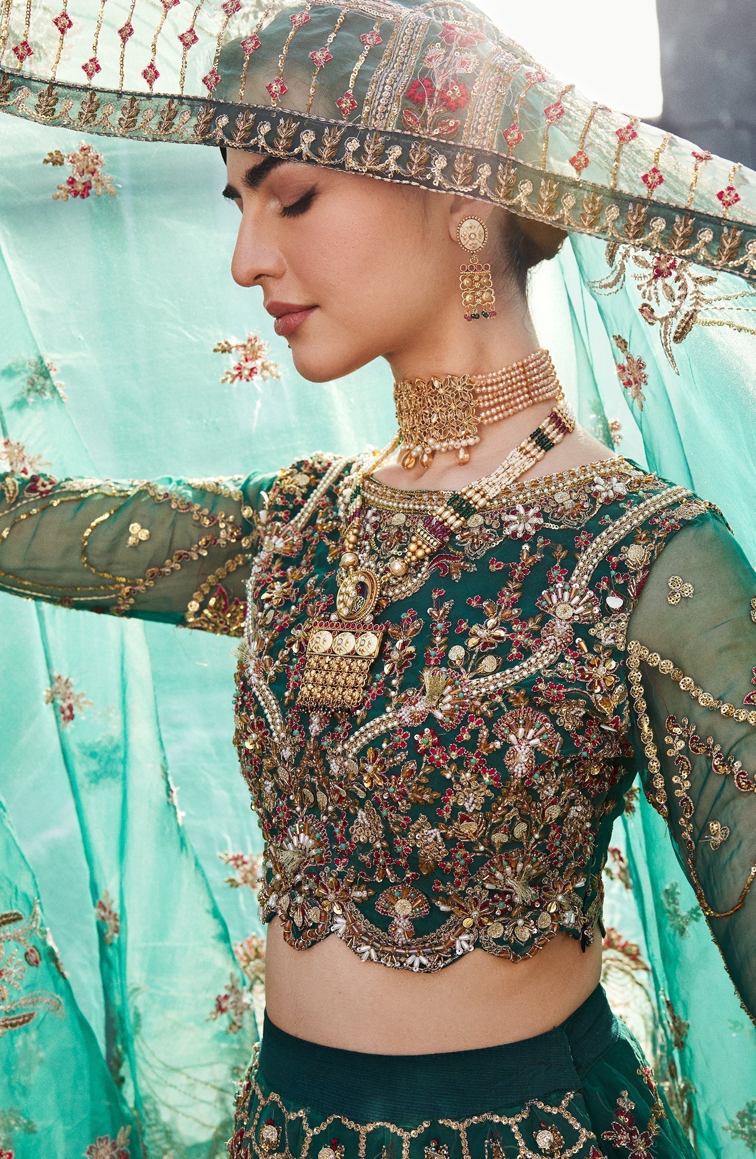 Emaan Adeel | Nawabzadi Wedding Dresses | LALEENA - House Of Anaya