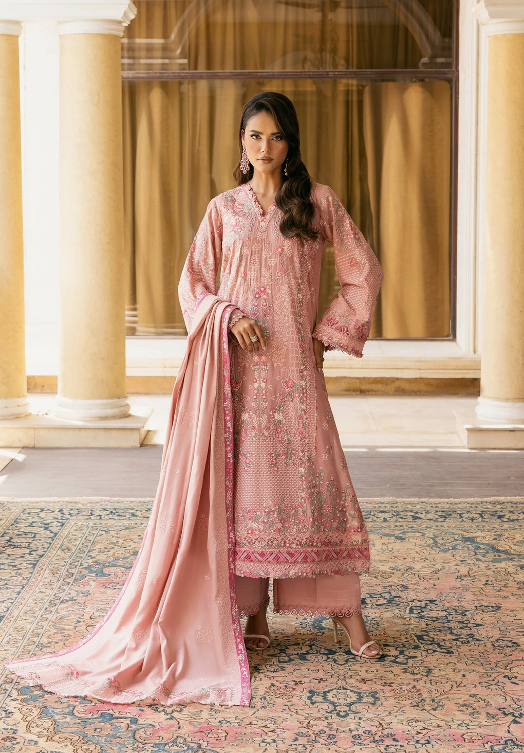 Elaf Premium | Luxury Winter 25 | EWK-3A DUSTYROSE
