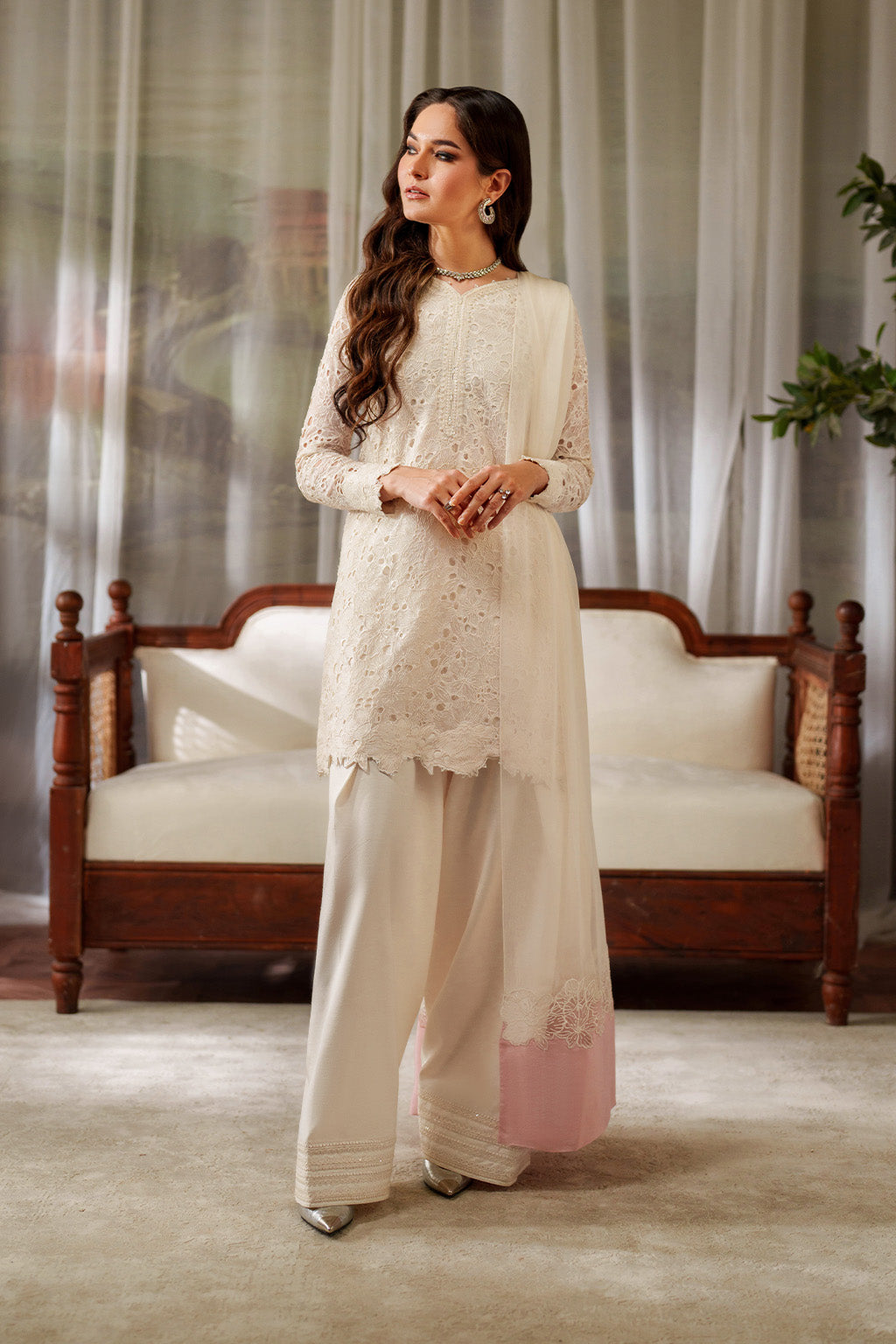 Iznik | Exclusive Formals | UE-532 Embroidered Chiffon