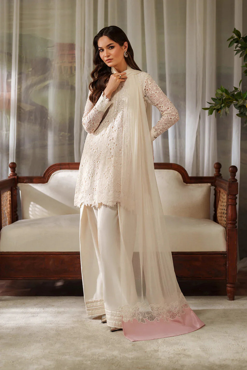 Iznik | Festive Formals | UE-532 Embroidered Chiffon