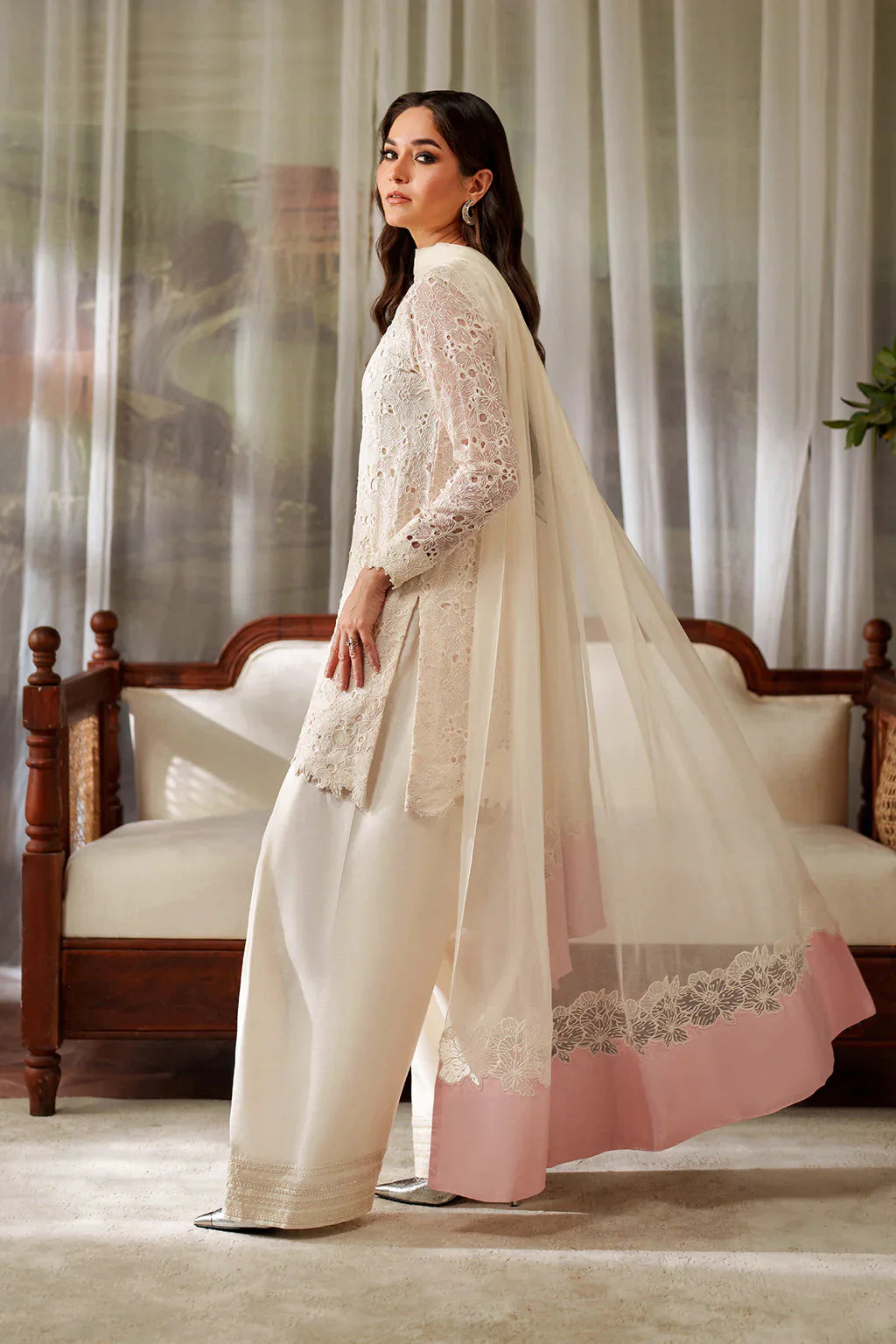 Iznik | Festive Formals | UE-532 Embroidered Chiffon