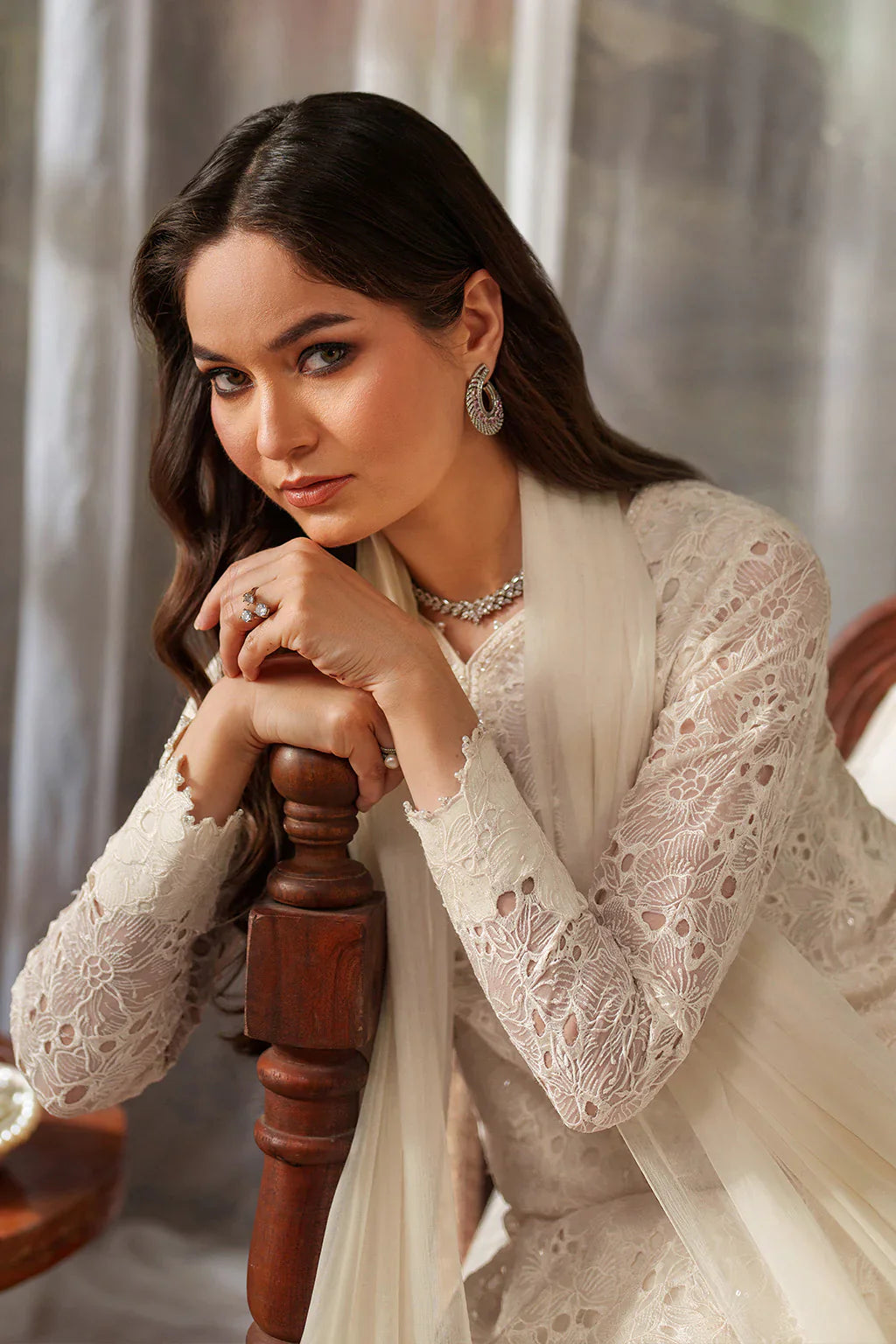 Iznik | Festive Formals | UE-532 Embroidered Chiffon