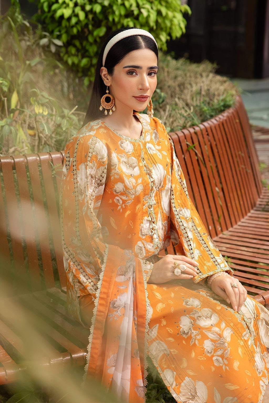 Alizeh | Sheen Lawn Prints 24 | SUNFLOWER - House Of Anaya