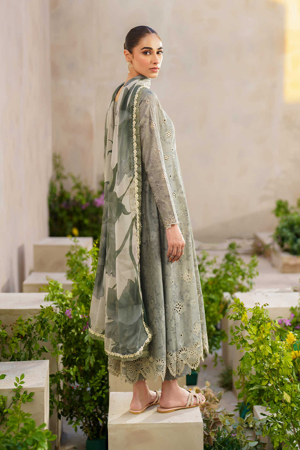 Iznik | Festive lawn 24 | SFL-10 - House Of Anaya