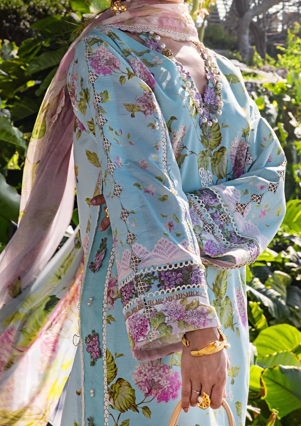 ELAF Signature Embroidered Lawn 3Pc Suit ESL-05A STARLIT HARMONY