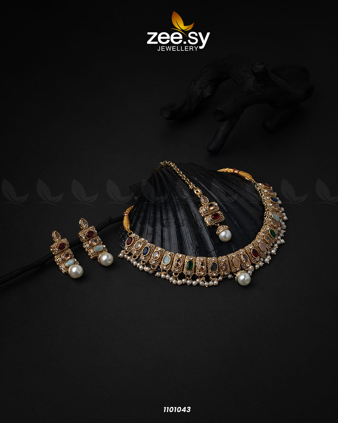 Gems Necklace-0518 - Libasekhas