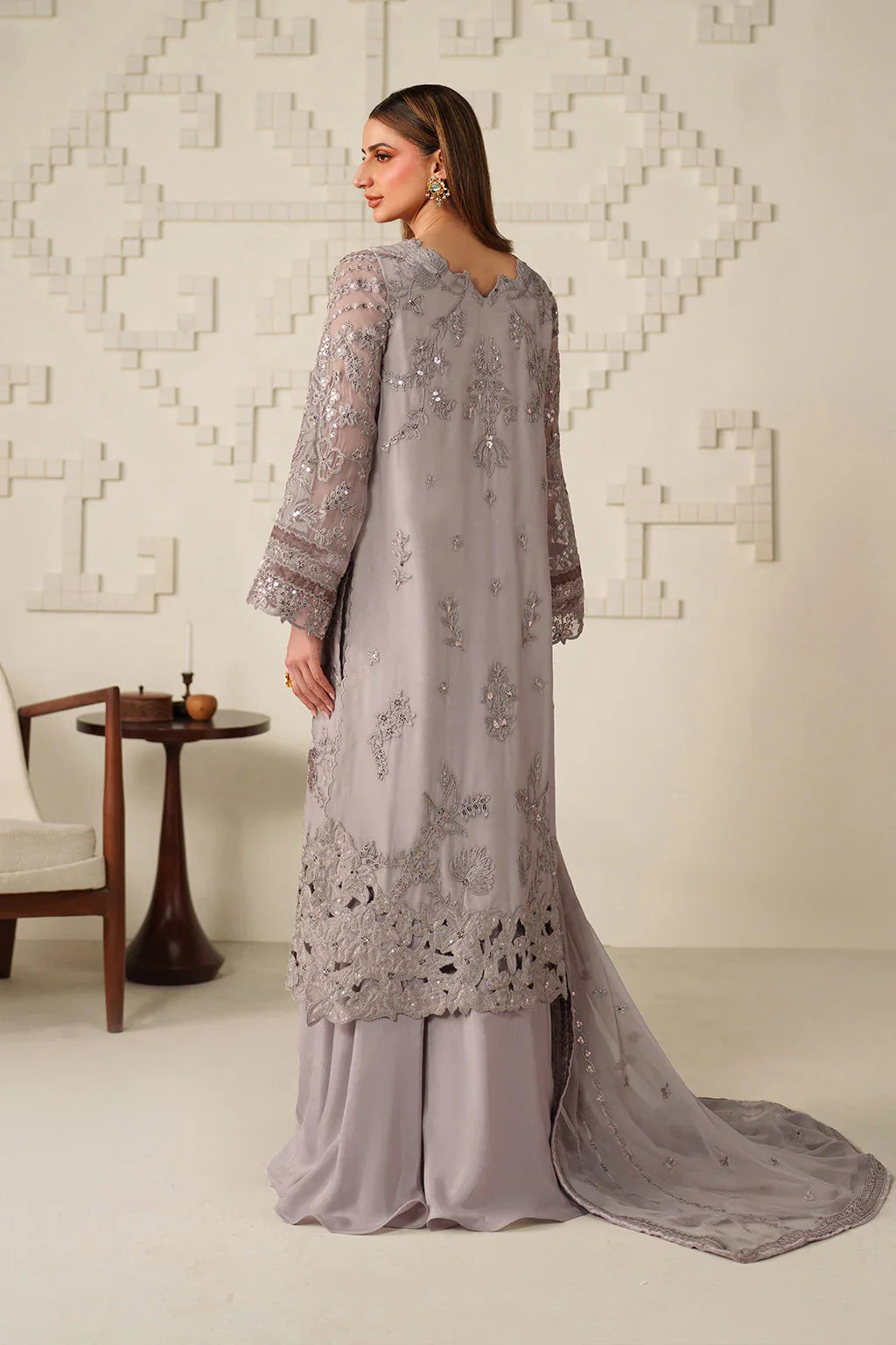 Iznik | Festive Formals | UE-618 Embroidered Chiffon