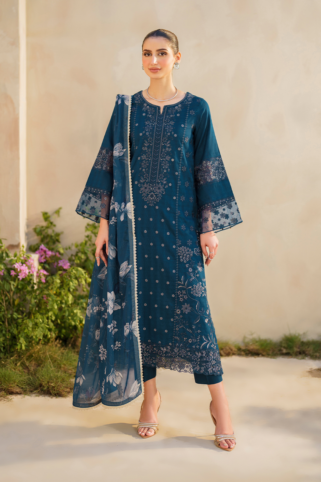 Iznik | Festive lawn 24 | SFL-01 - House Of Anaya