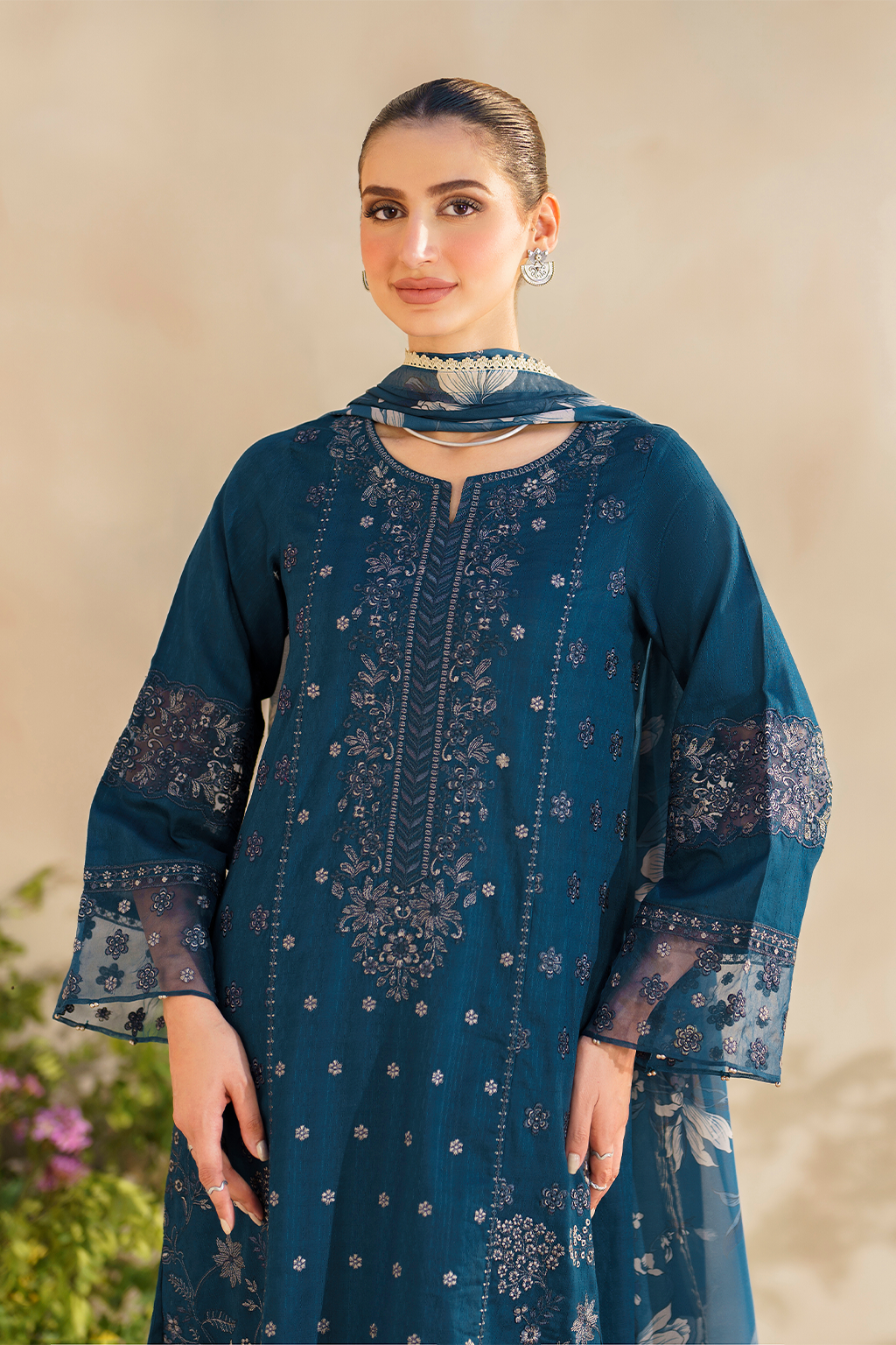 Iznik | Festive lawn 24 | SFL-01 - House Of Anaya