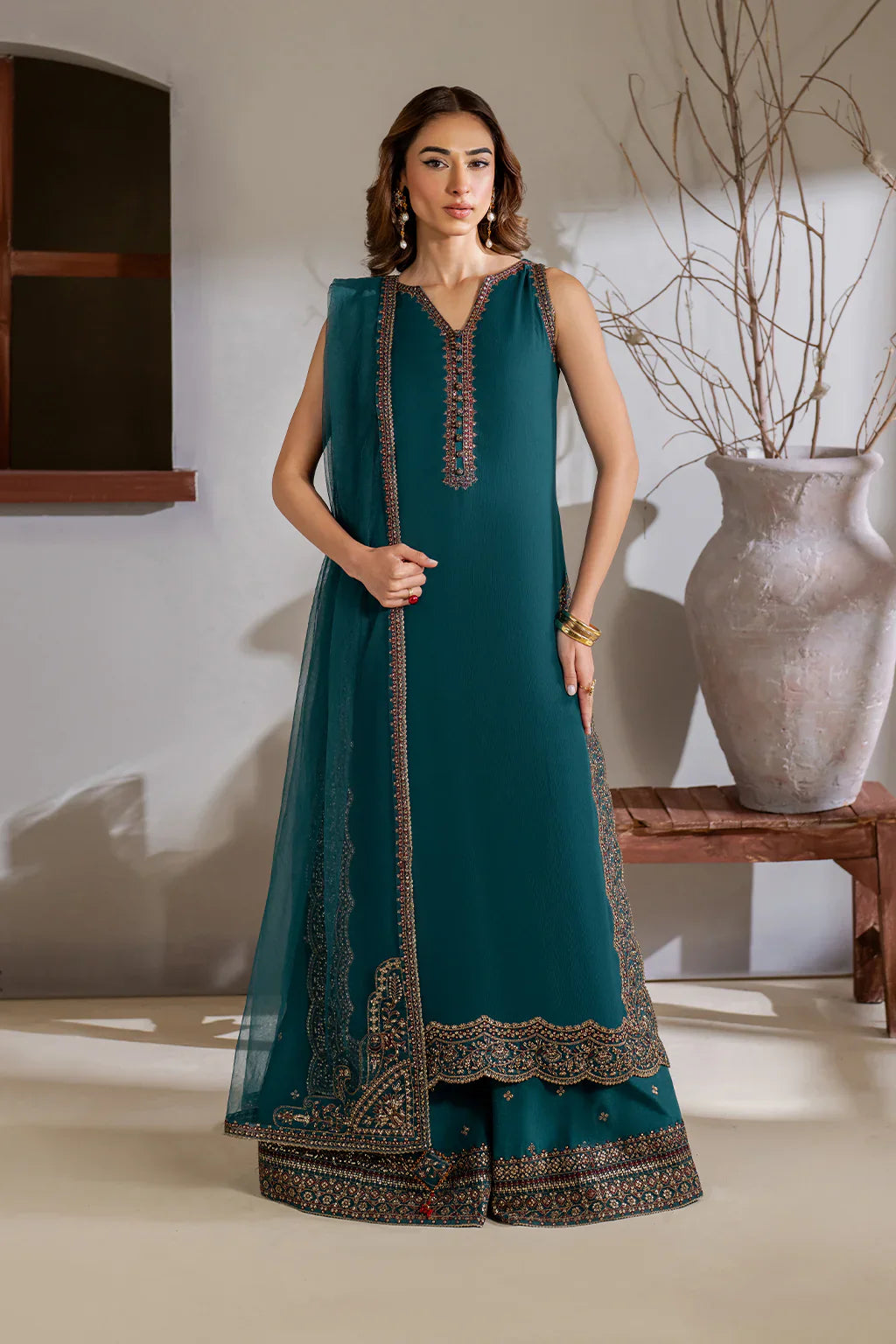 Iznik | Chinon Chiffon | CC-51 Embroidered Chiffon