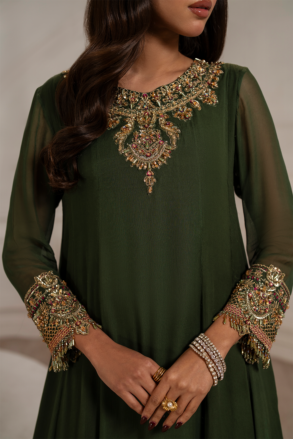 Iznik I Festive Formal I UE-416 Embroidered Chiffon