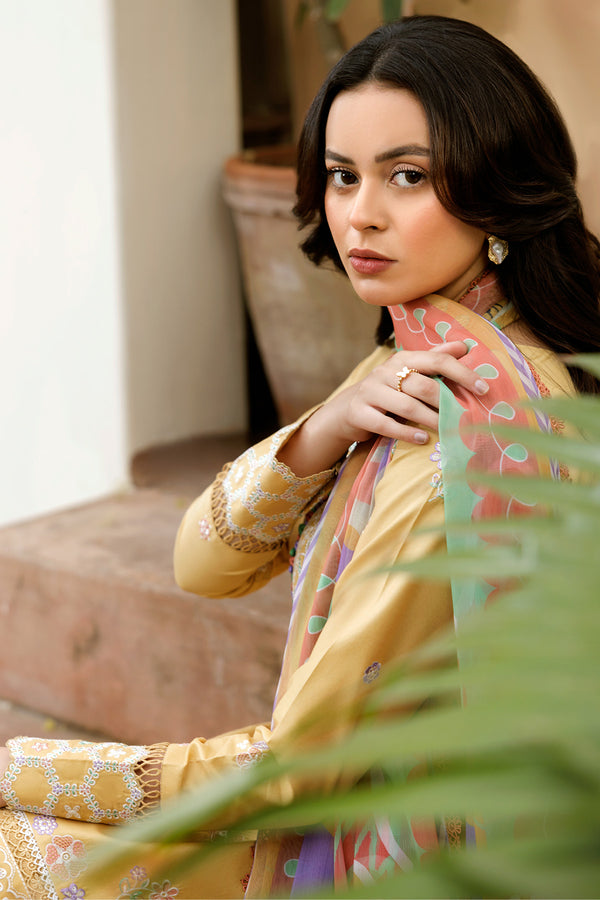 Farasha | Summer Weaves Embroidered lawn'26 | Tuscan Aura