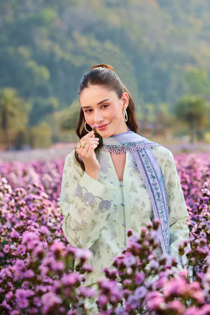 Farasha | Printed Essentials’26 | Mint Petaline
