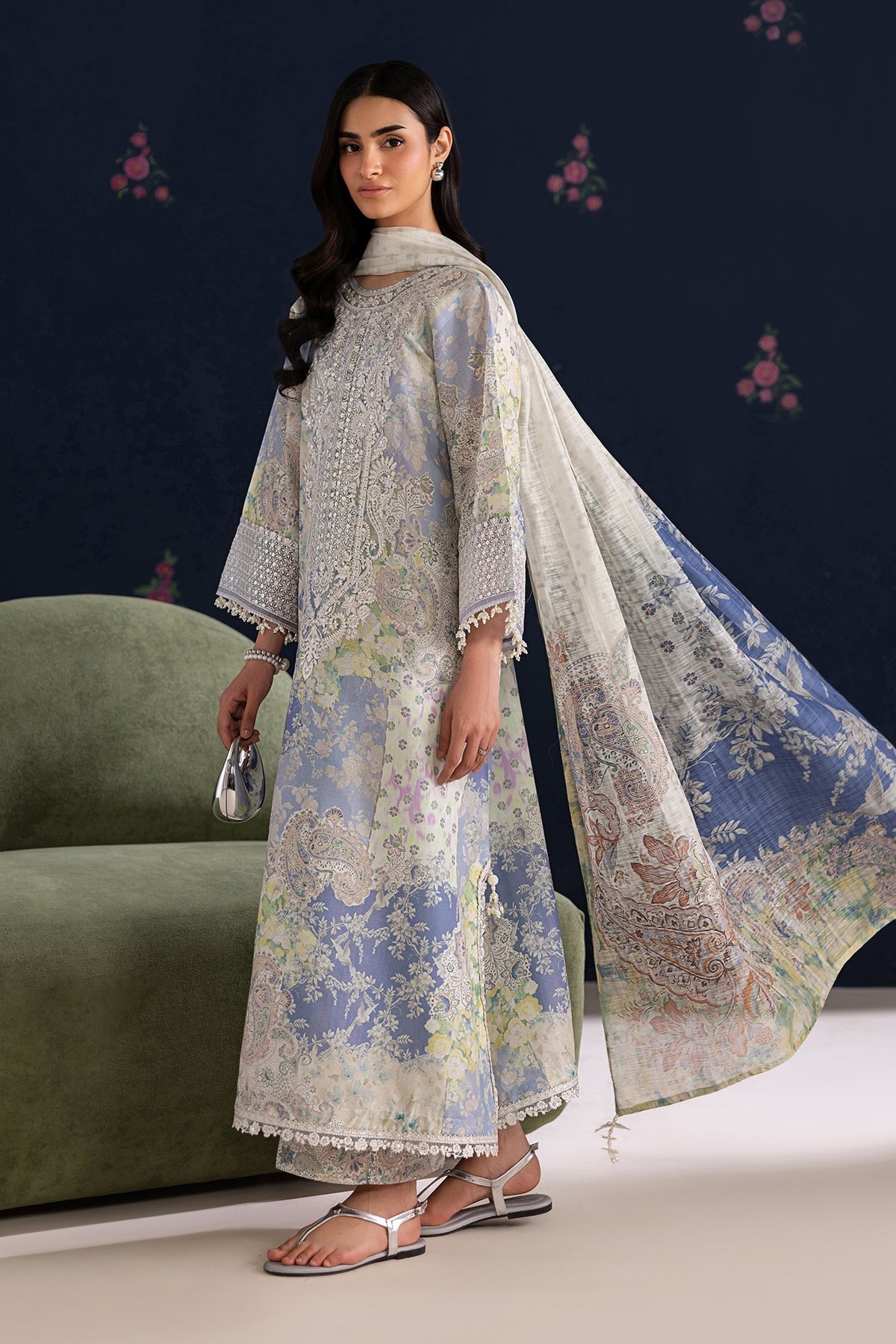 Baroque | Embroidered Lawn | SF-4459