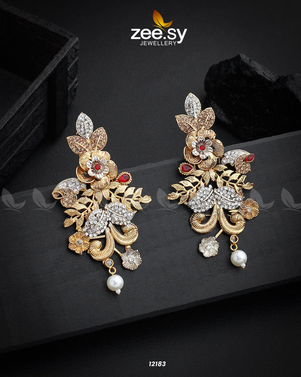 Floral Earrings - Libasekhas