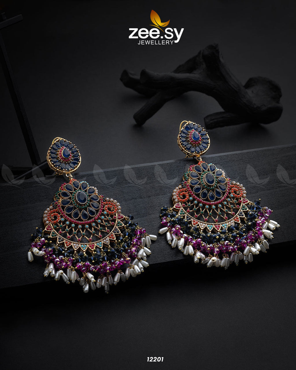 Lahza Naurattan Earrings - Libasekhas