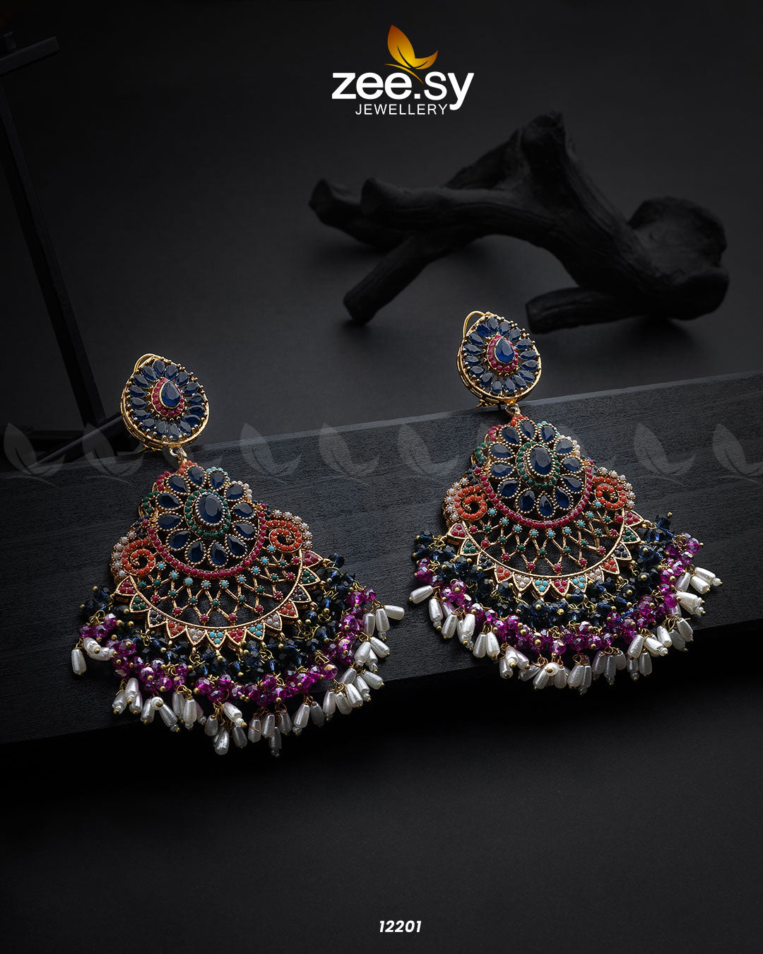 Lahza Naurattan Earrings - Libasekhas