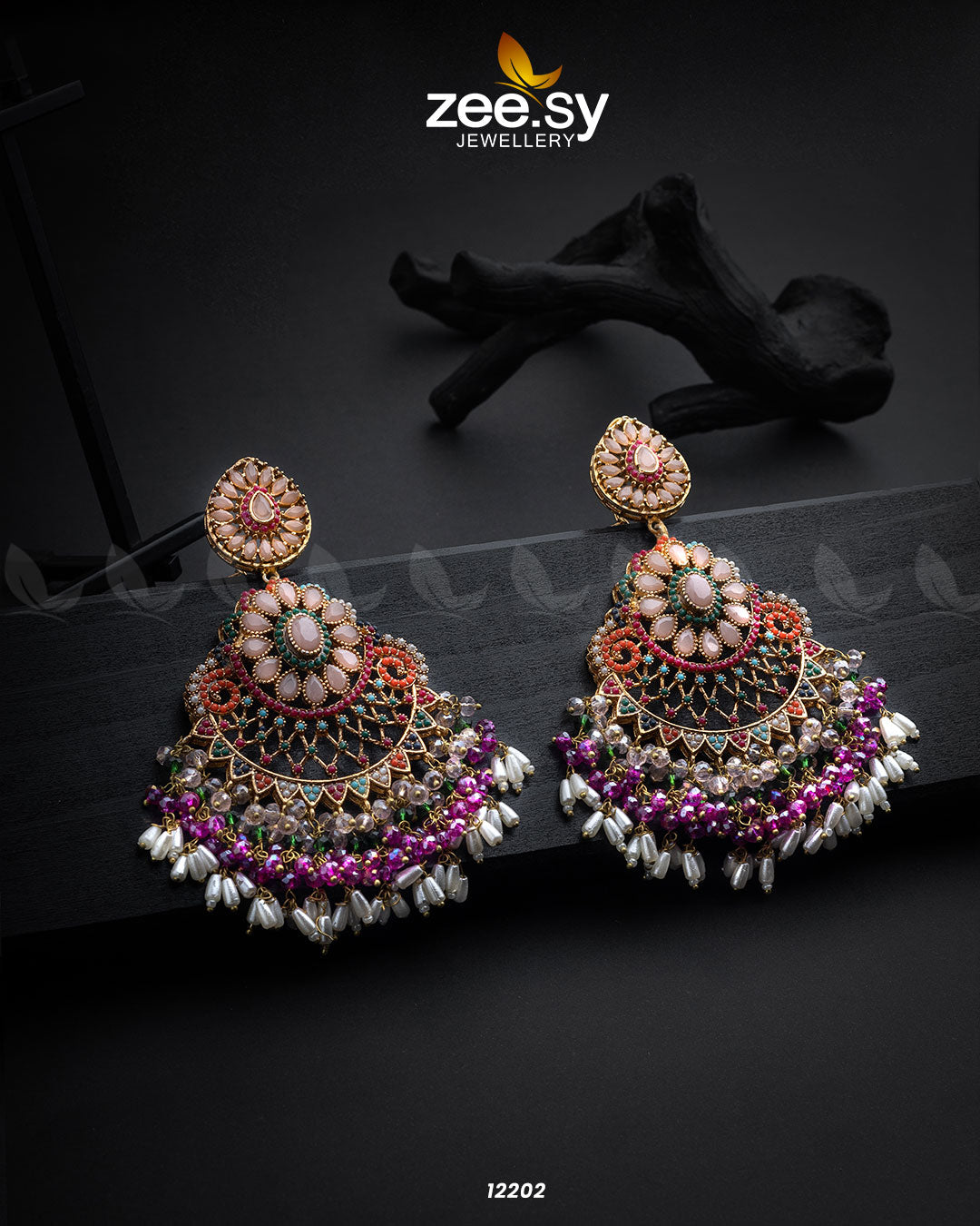 Lahza Naurattan Earrings - Libasekhas
