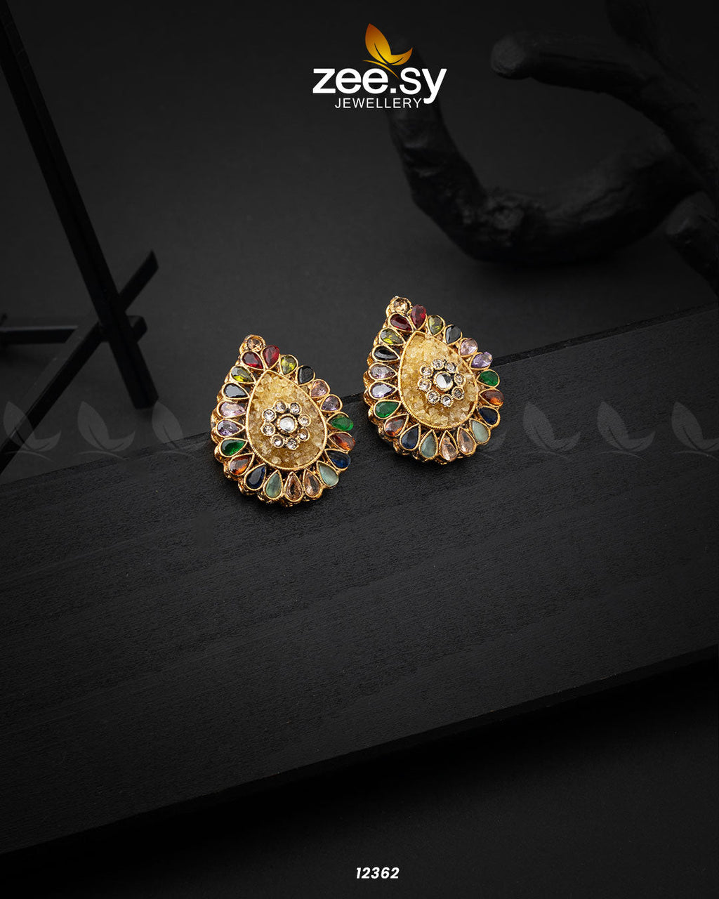 Slate Crush Earrings - Libasekhas