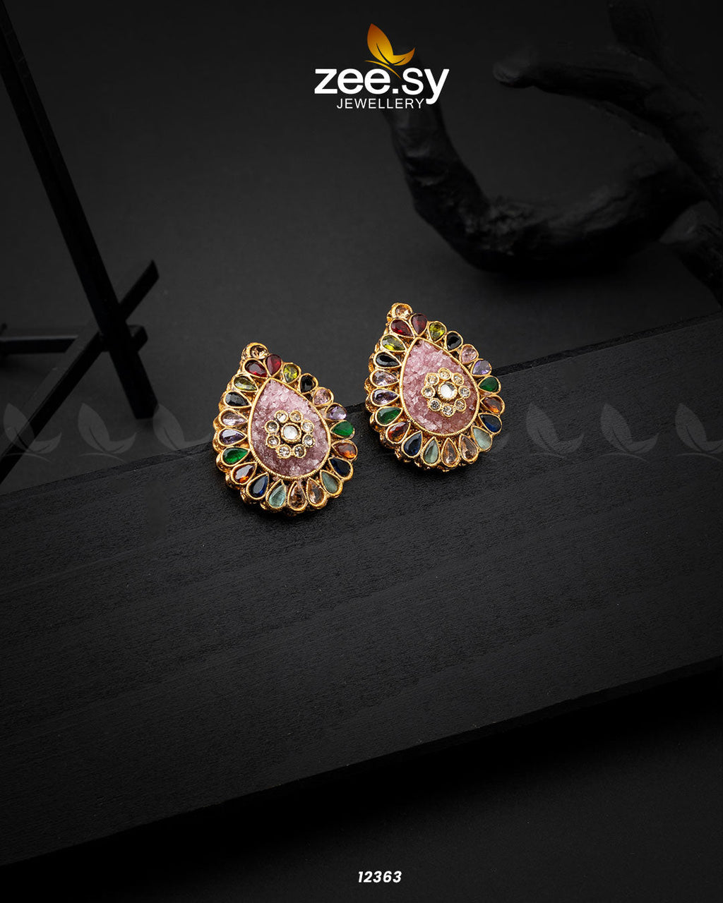 Slate Crush Earrings - Libasekhas