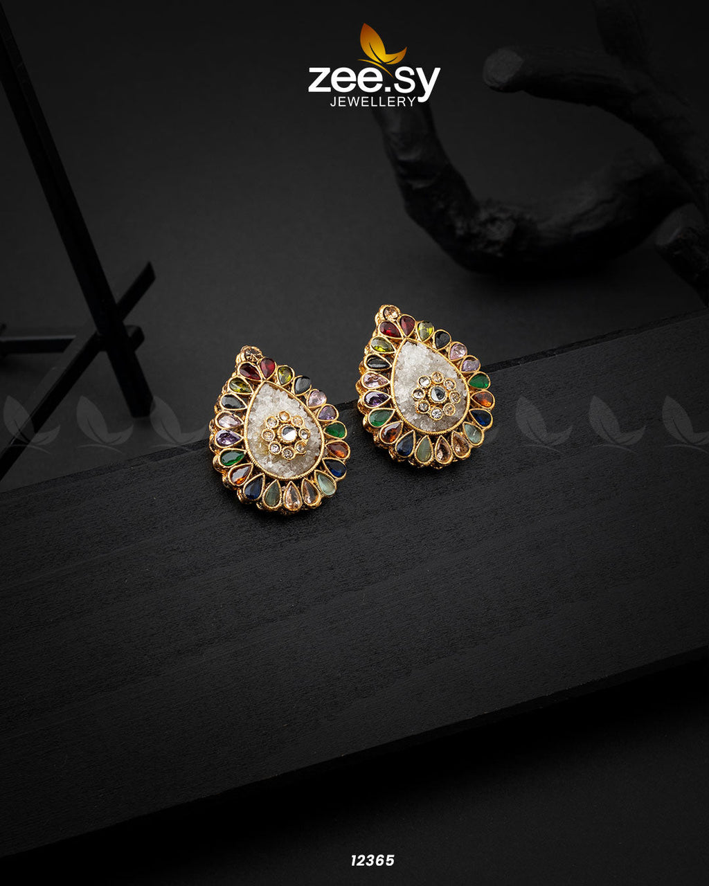 Slate Crush Earrings - Libasekhas