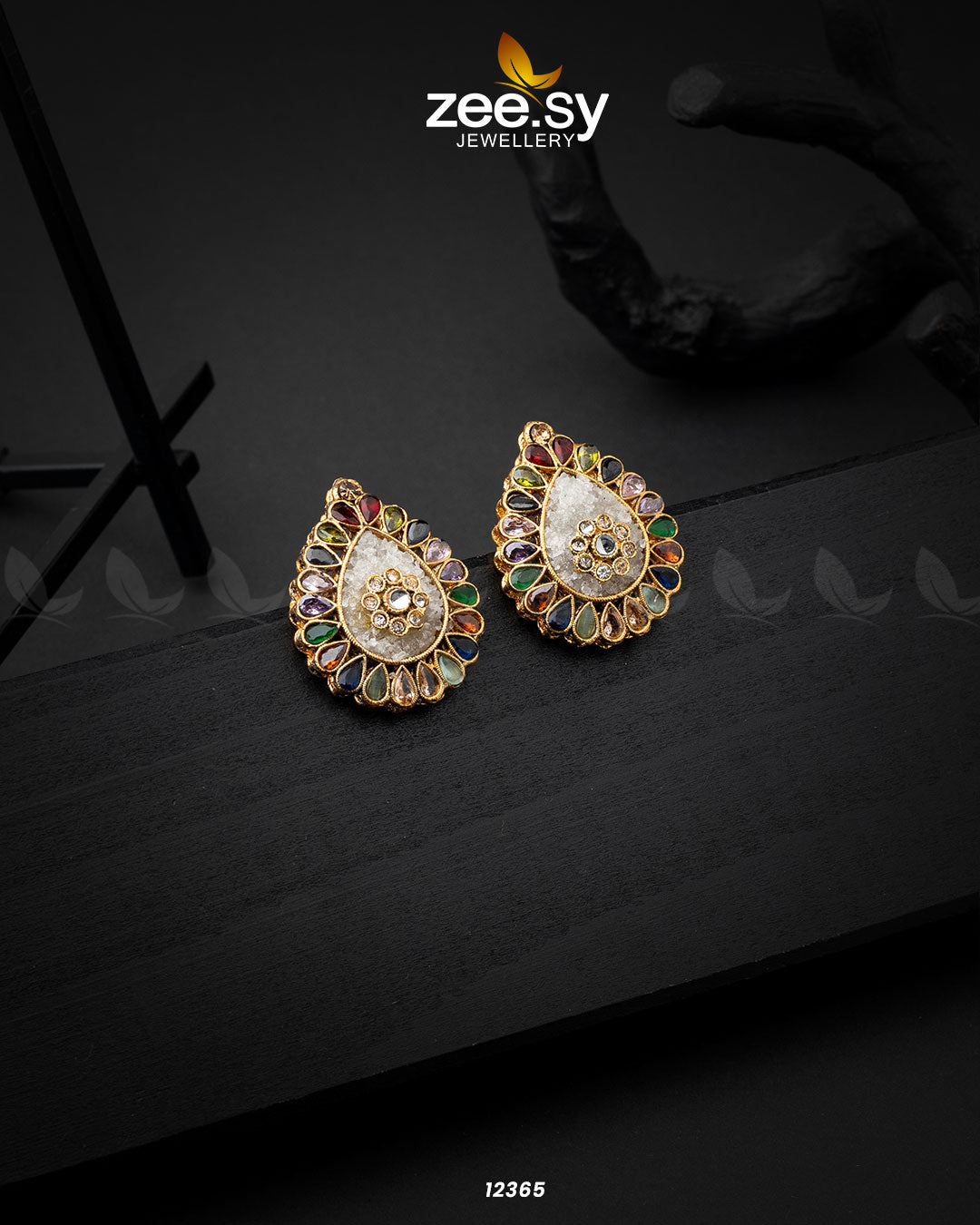 Slate Crush Earrings - Libasekhas