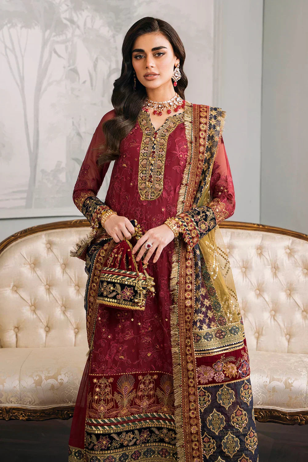 Baroque | Chantelle Embroidered Collection | CH12-07 - House Of Anaya