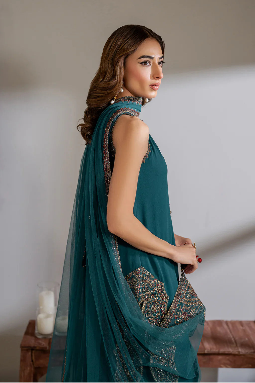 Iznik | Chinon Chiffon | CC-51 Embroidered Chiffon