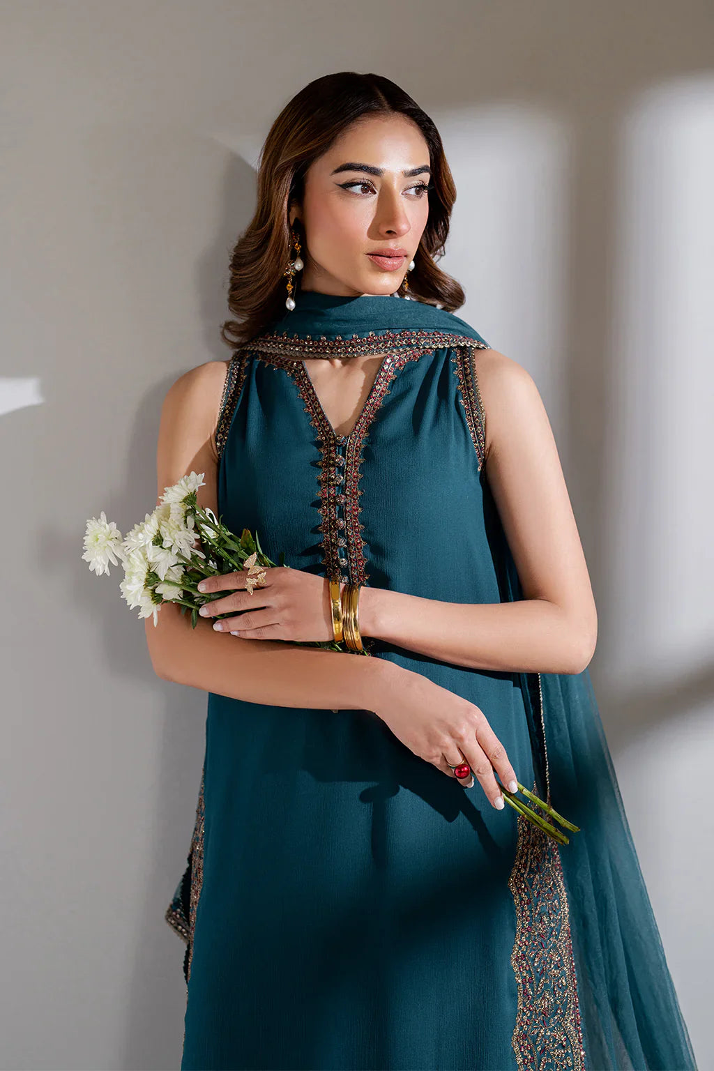 Iznik | Chinon Chiffon | CC-51 Embroidered Chiffon