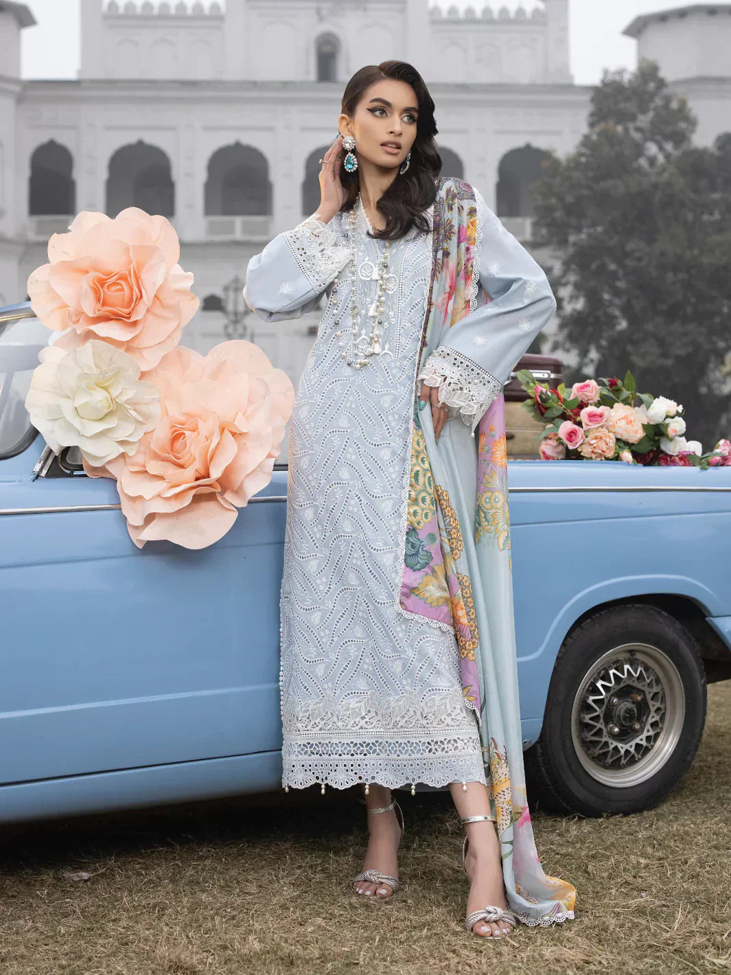 Faiza Faisal | Maya Luxury Lawn | Anja - House Of Anaya