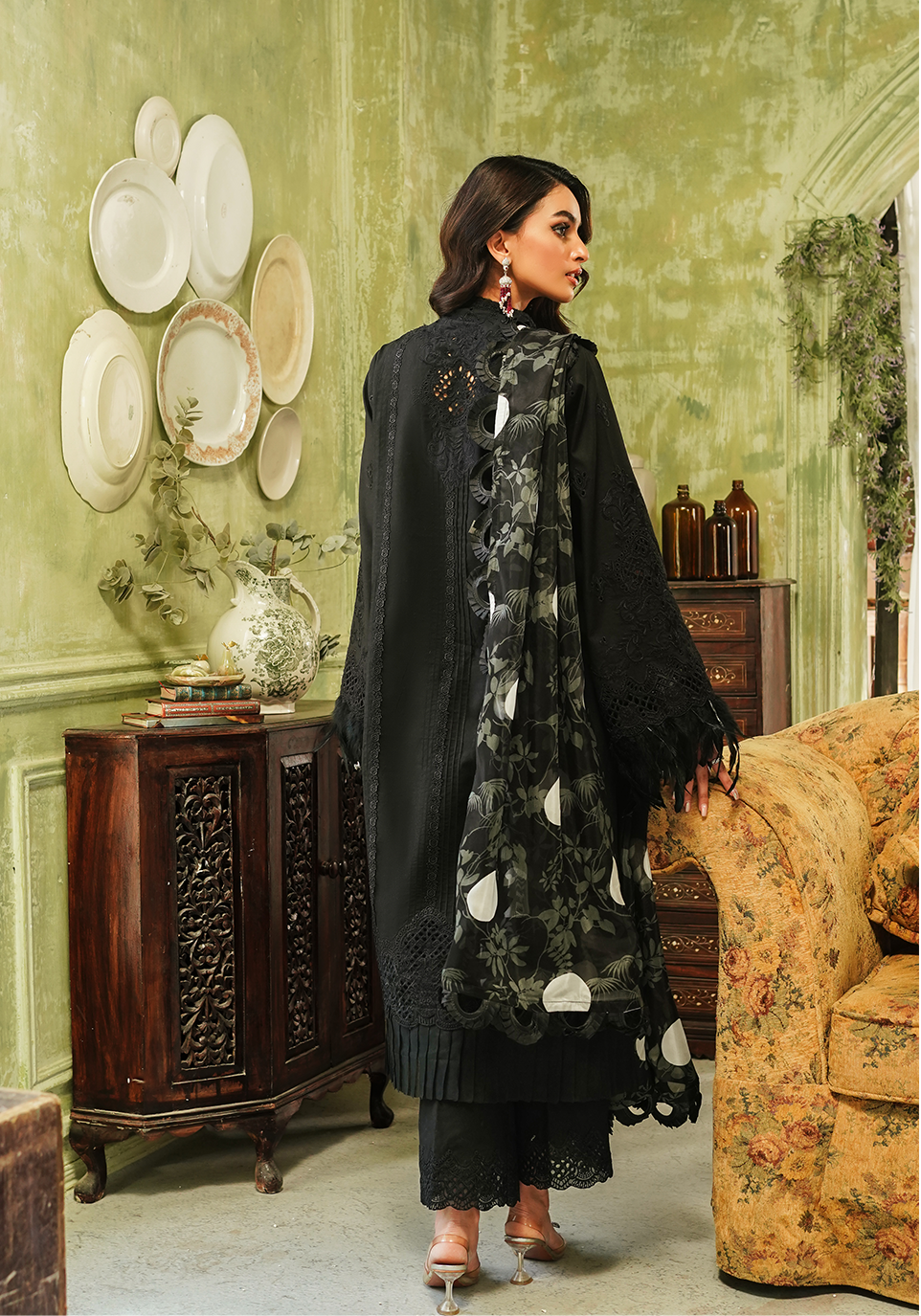 Zarqash | Tresor Luxury Lawn 24 | ZQT 005 MIDNIGHT - Riwayat-e-khas