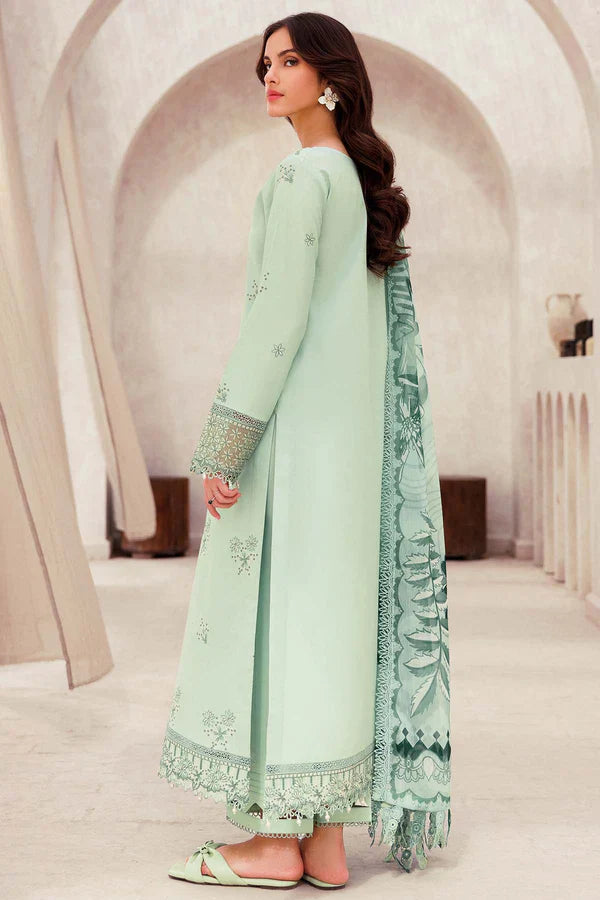 Farasha | Summer Weaves Embroidered lawn'26 | Aqua Cascade
