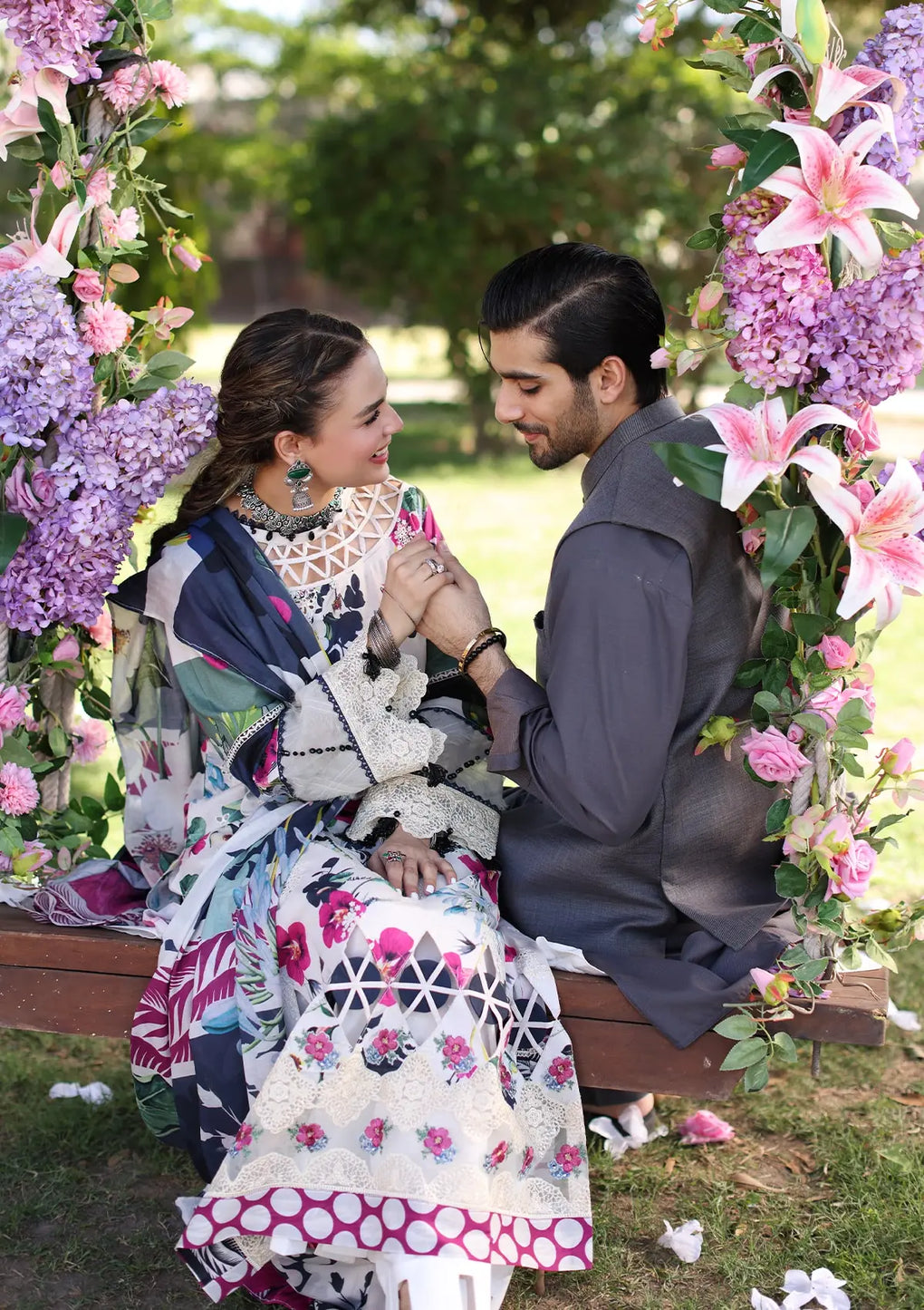 Elaf Premium | Prints Chikankari 24 | 01A LOVELIGHT - House Of Anaya