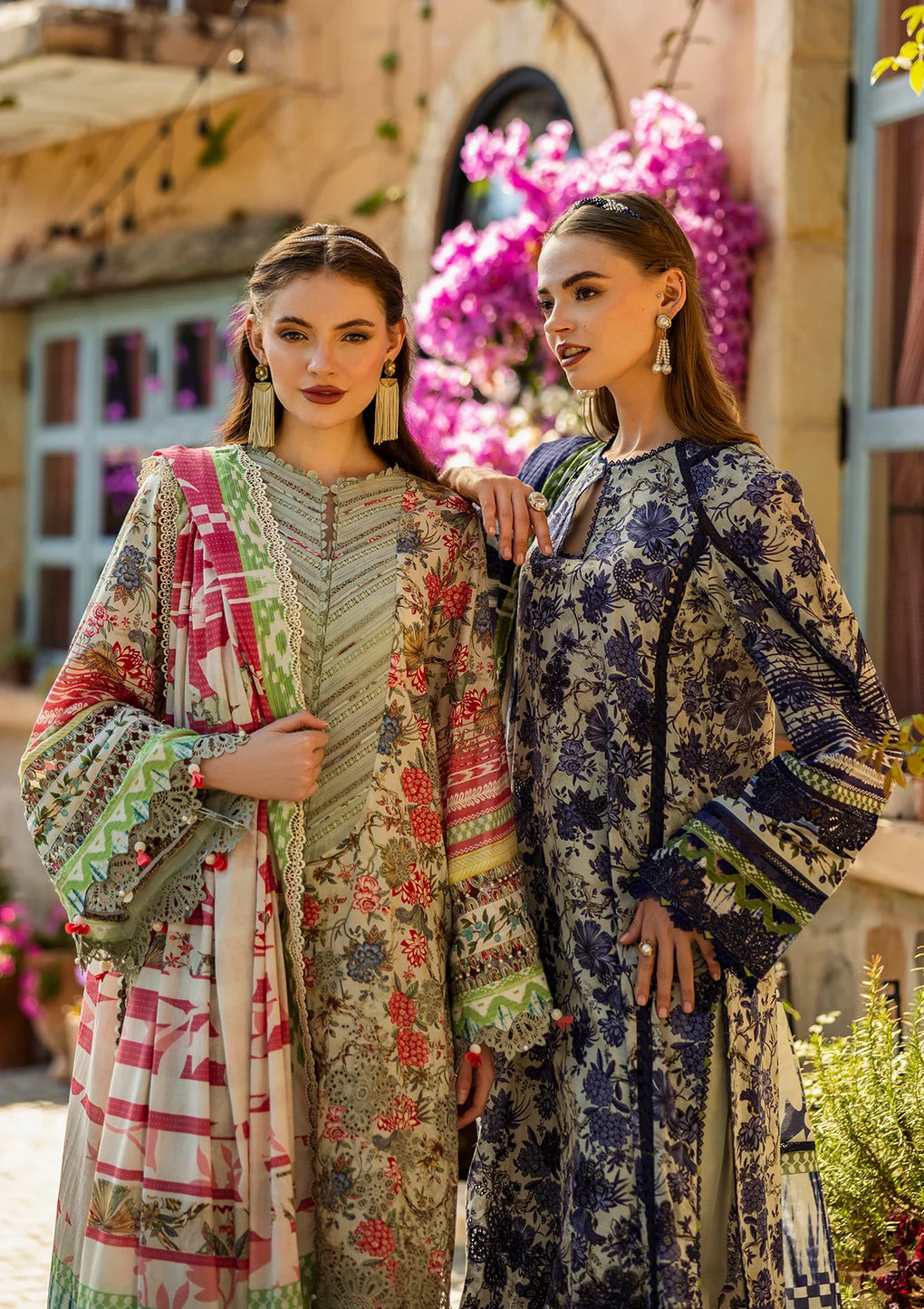 Elaf Premium | Print Chikankari 25 | ELK-01B GIARDINO