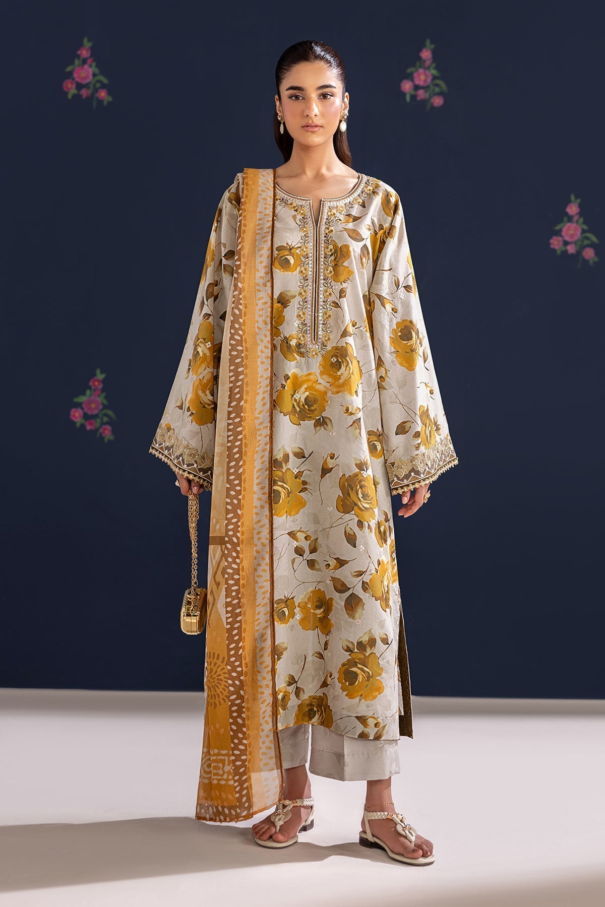 Baroque | Embroidered Lawn | SF-4462