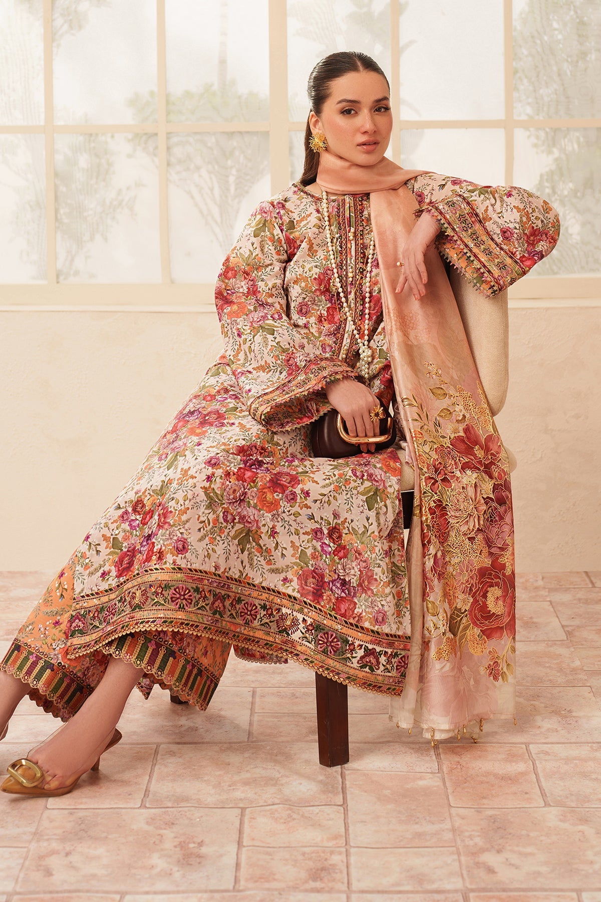 Baroque | Embroidered Lawn | SF-4407