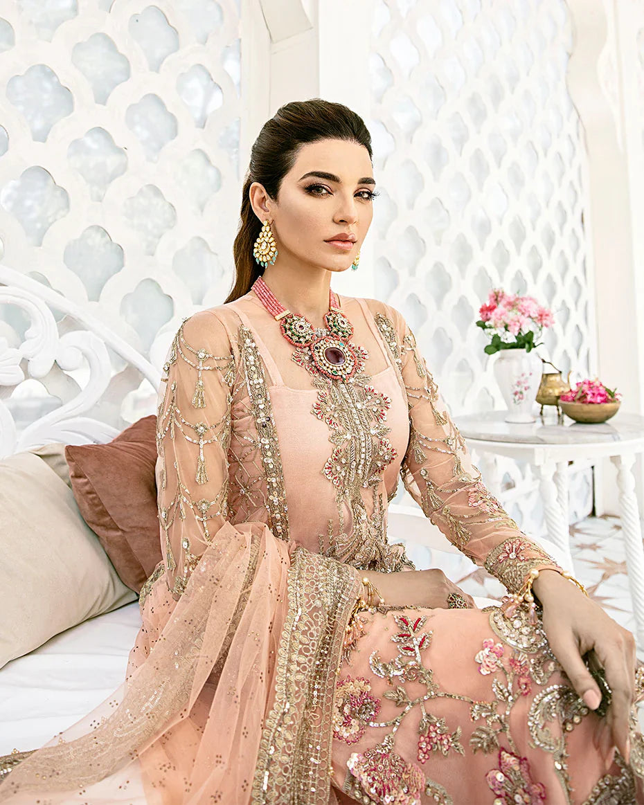 Gulaal | Fleur De Rose | Voir Embroidered Net 3-Piece Suit WS-07