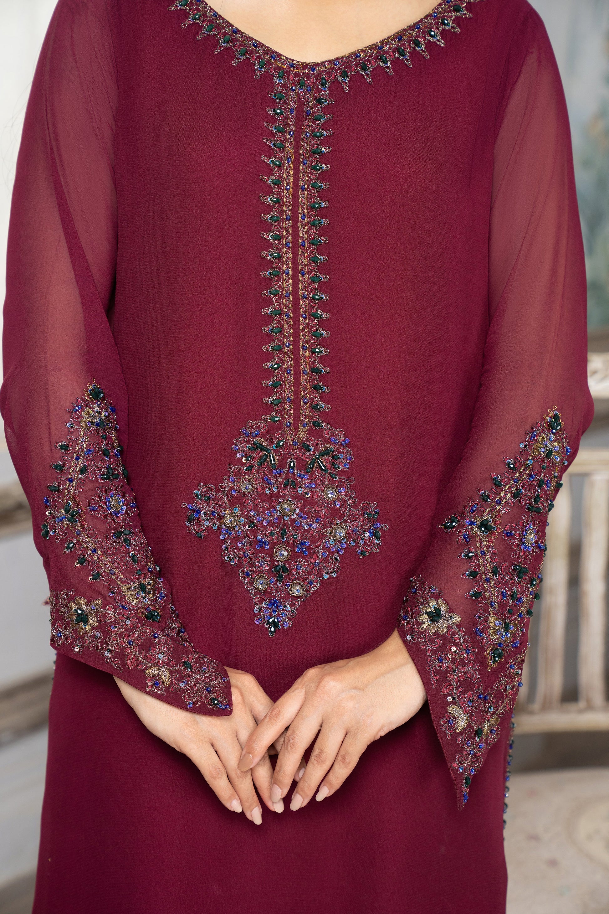Sifa | Semi Formals | SF-25 - Red