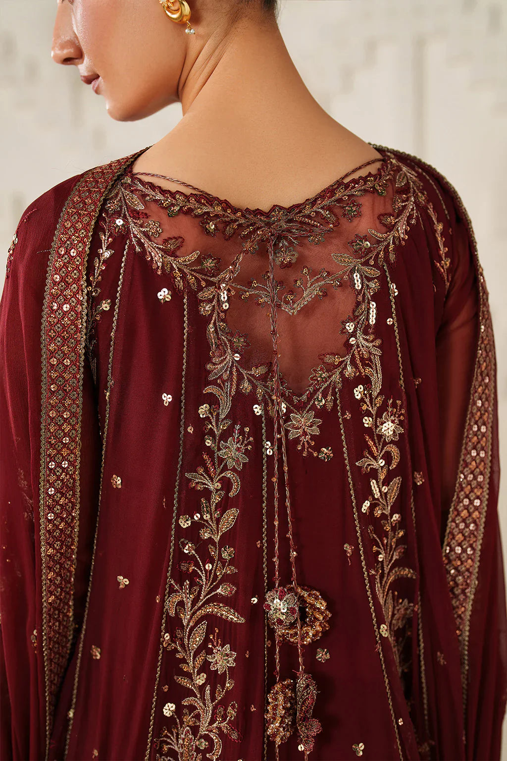 Iznik | Festive Formals | UE-622 Embroidered Chiffon