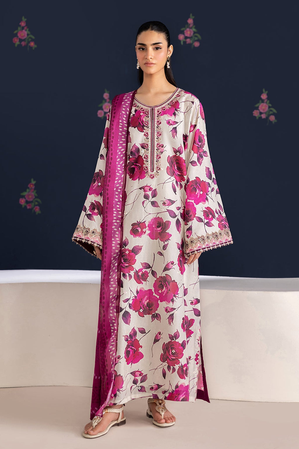 Baroque | Embroidered Lawn | SF-4463