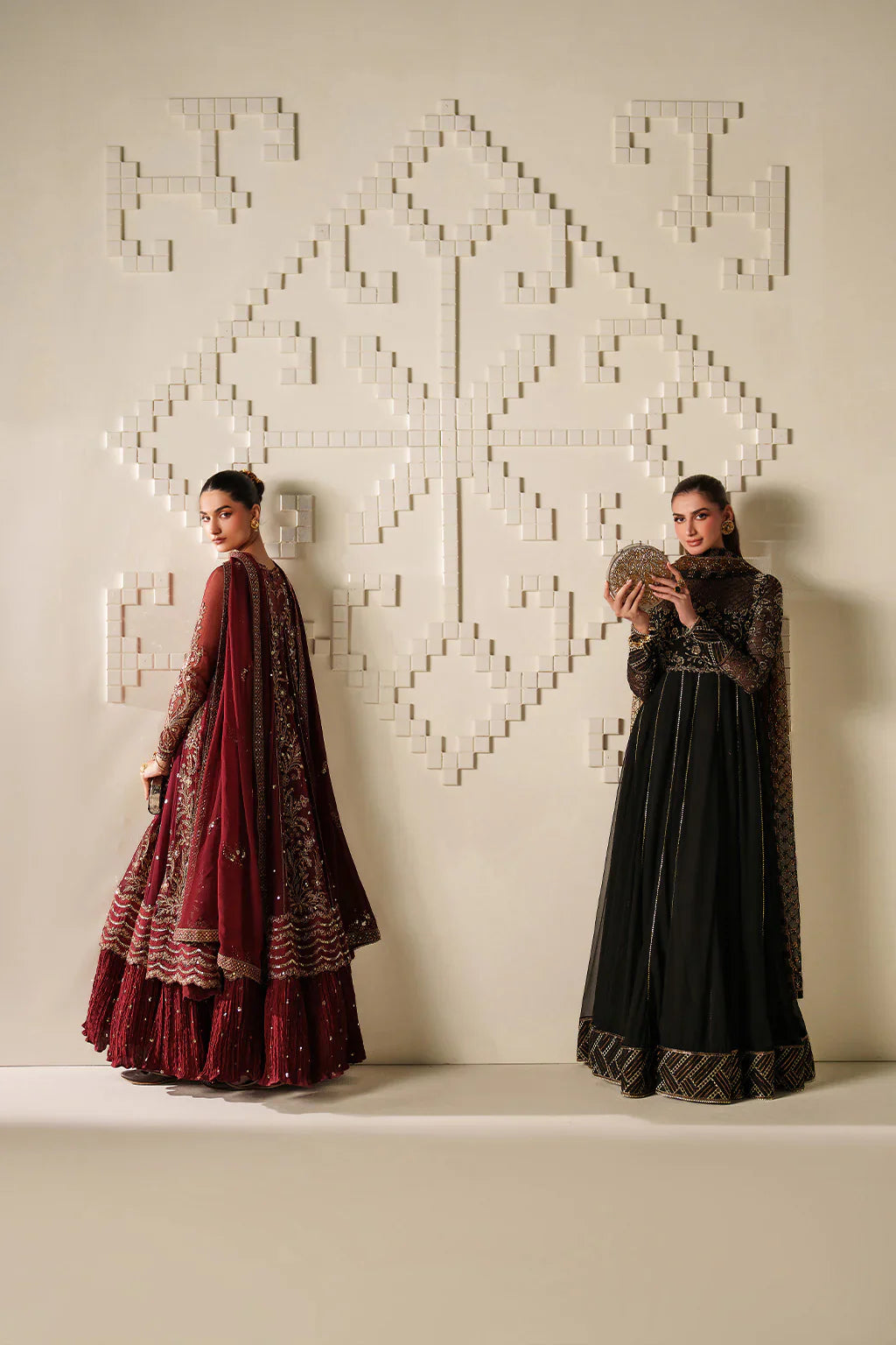 Iznik | Festive Formals | UE-622 Embroidered Chiffon