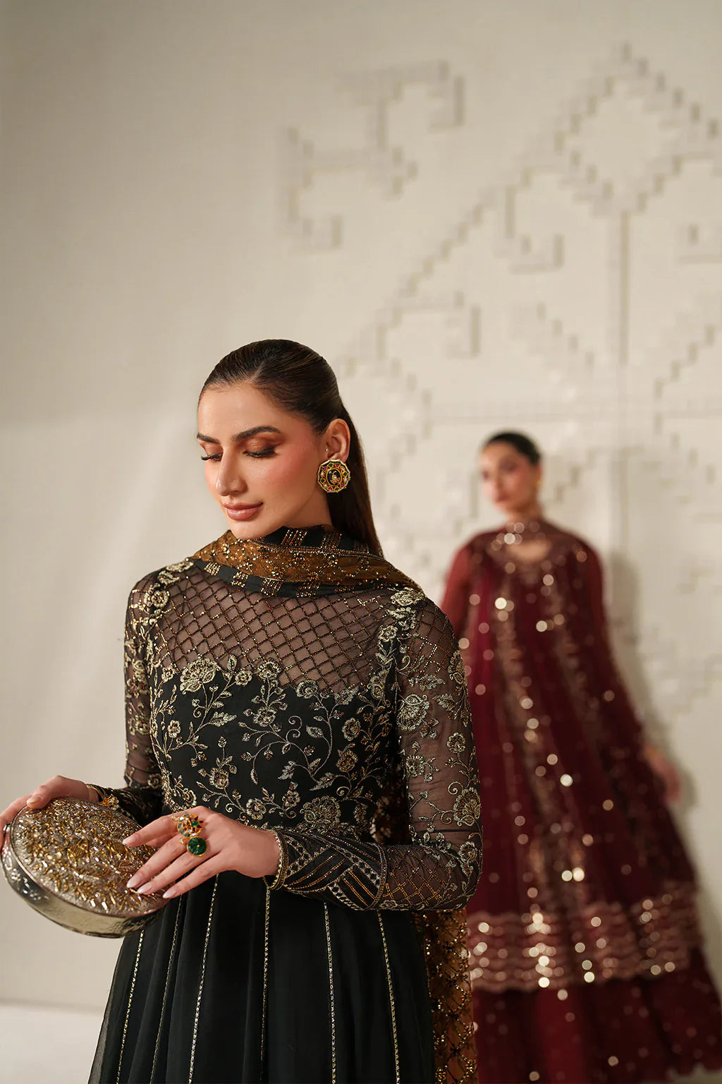 Iznik | Festive Formals | UE-621 Embroidered Chiffon