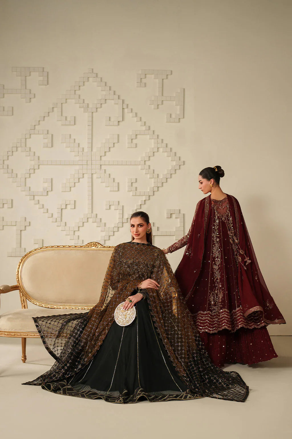 Iznik | Festive Formals | UE-621 Embroidered Chiffon