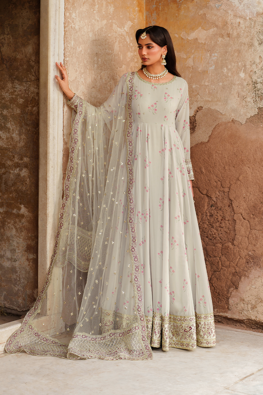 Iznik | Exclusive Formals | UE-551  Printed Chiffon