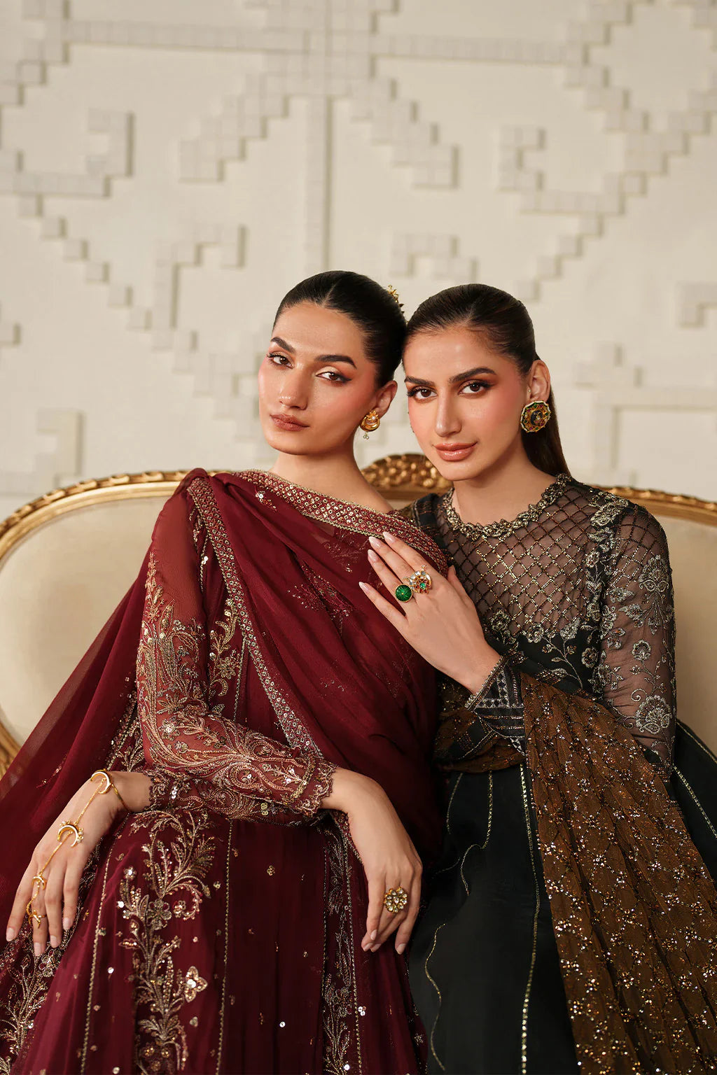 Iznik | Festive Formals | UE-622 Embroidered Chiffon