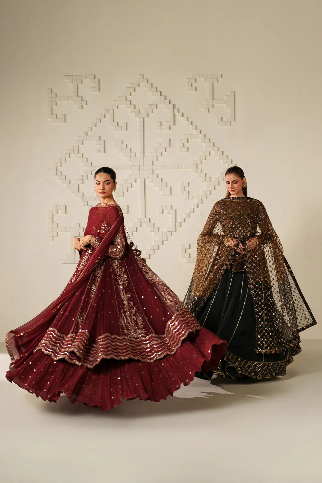 Iznik | Festive Formals | UE-622 Embroidered Chiffon